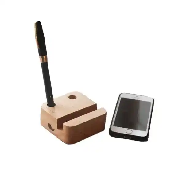 34_WOOD STAND پایه موبایل و خودکار چوبی