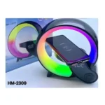 اسپیکر بلوتوثی و شارژر وایرلس مدل HM-2309