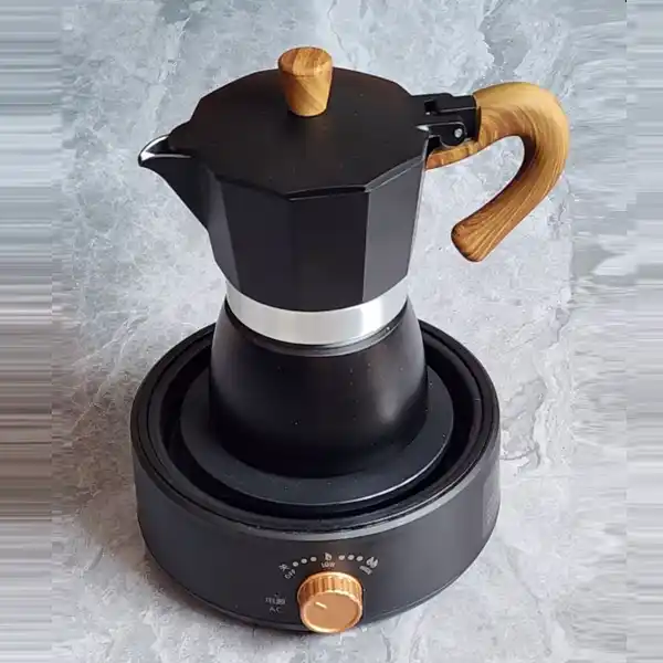 Moka pot and electric oven set ست موکاپات و اجاق برقی